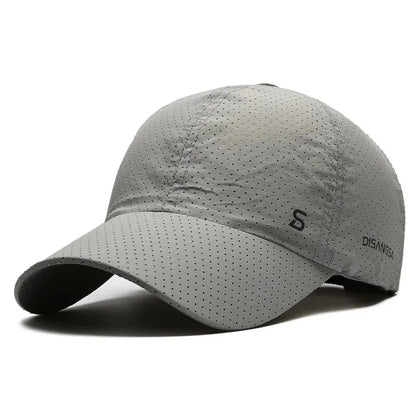Men’s Quick-Dry Running Cap – Breathable Outdoor Sun Visor Baseball Hat