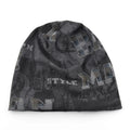 Vintage Distressed Tie-dye Beanie Women Foam 3D Letter Printing Hats Men Spring Fall Skullies Beanies Winter Warm Fleece-lined