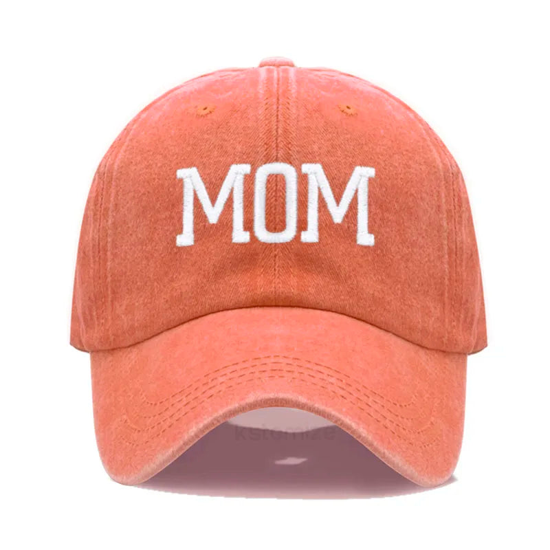 DAD MOM Embroidery Pure Cotton Men's Baseball Cap For Man  Womne's Fashion Sport Golf Caps Sun Hat Dropshipping