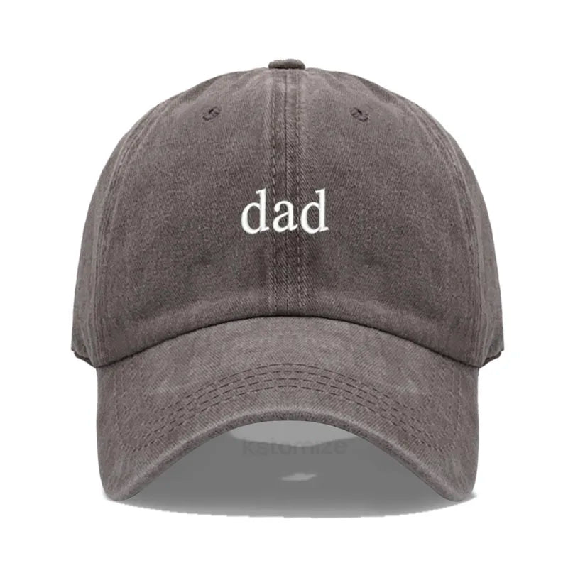 New dad mom Embroidery Soft Cotton Baseball Cap Fashion Women Men Hat Sport Visors Snapback Cap Sun Hat Breathable Outdoor Caps
