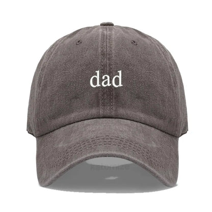 New dad mom Embroidery Soft Cotton Baseball Cap Fashion Women Men Hat Sport Visors Snapback Cap Sun Hat Breathable Outdoor Caps