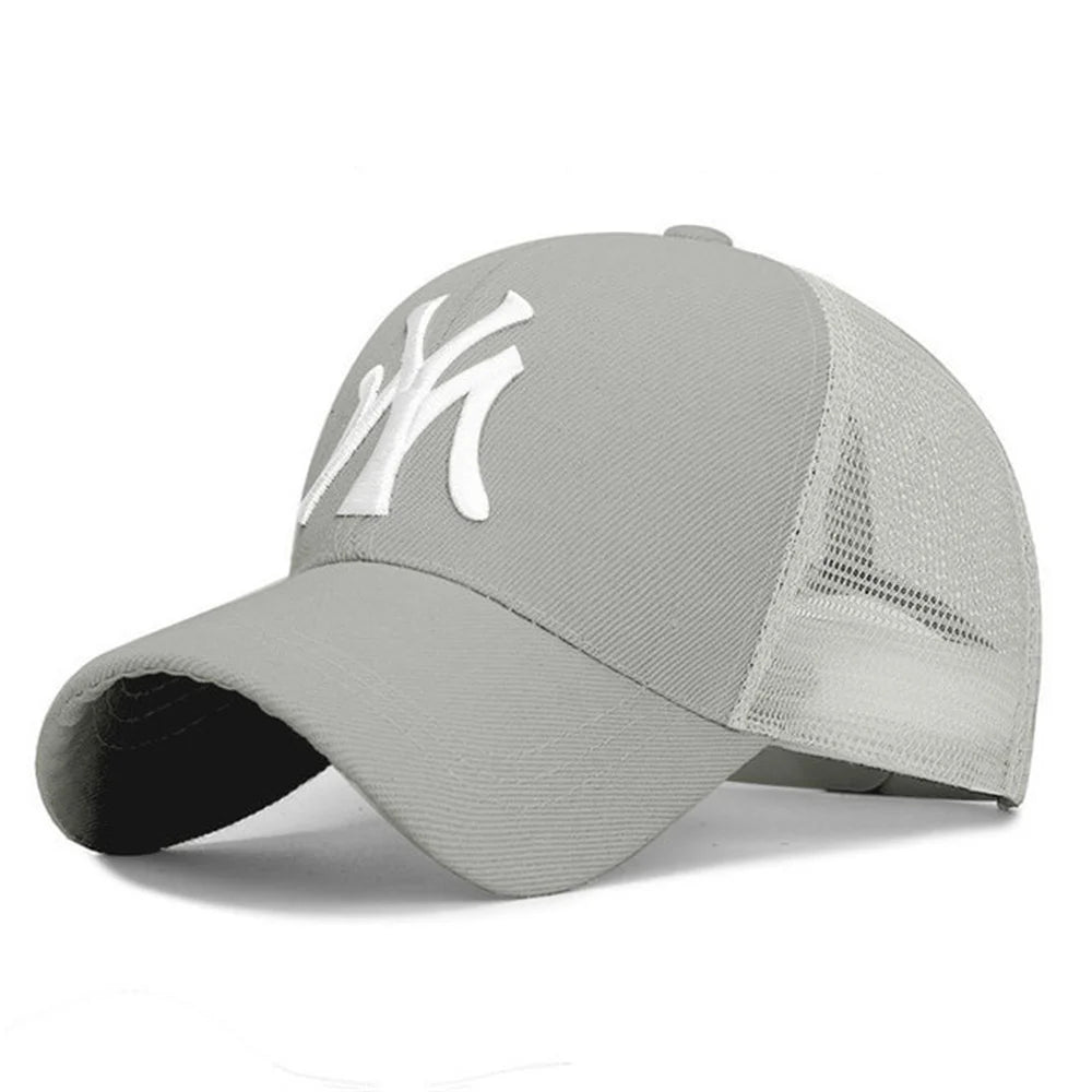 Unisex Letter Embroidery Baseball Cap – Cotton Snapback Trucker Visor Sun Hat