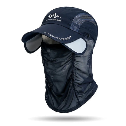 Unisex 360° Portable Fishing Sun Hat Detachable Adjustable Outdoor Cycling Hiking Sun Protection Hat