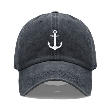 Anchor Embroidered Baseball Cap for Women Men Fashion Adjustable Soft Washed Cotton Dad Hat Unisex Classic Golf Caps