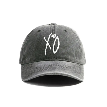 2025  XO The Weeknd Baseball Cap Distressed Hats Cap Men Retro Outdoor Summer Adjustable Dad Hat  Fashion