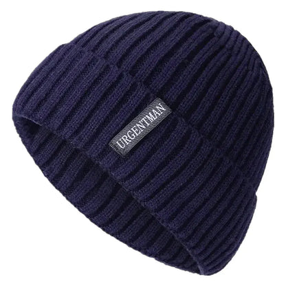 Hot Sale Premium Warm Winter Hat Stylish Plush Fur Lined Thick Cozy Beanie Hat Outdoor Casual Knitted Hats For Men & Women