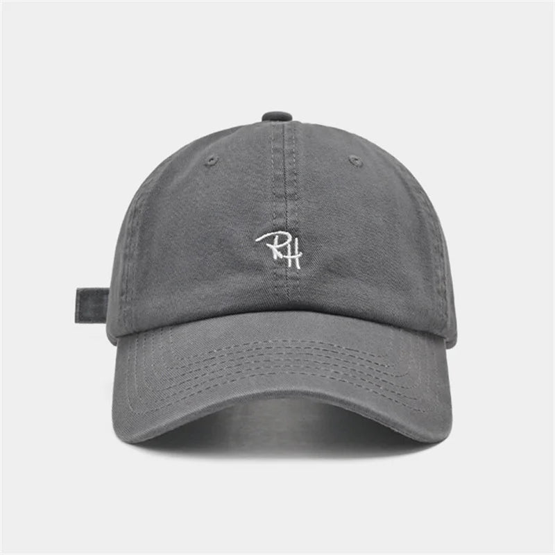 Unisex RH Letter Embroidery Baseball Cap – Adjustable Summer Streetwear Hip Hop Trucker Hat