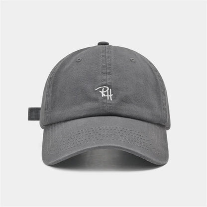 Unisex RH Letter Embroidery Baseball Cap – Adjustable Summer Streetwear Hip Hop Trucker Hat