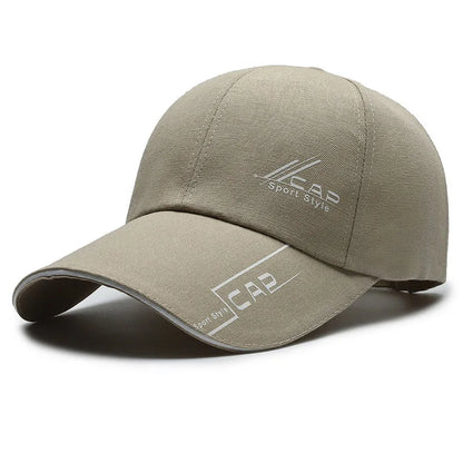 Unisex Long Brim Baseball Cap Outdoor Sun Protection Fishing Shade Hat Summer Casual Cap