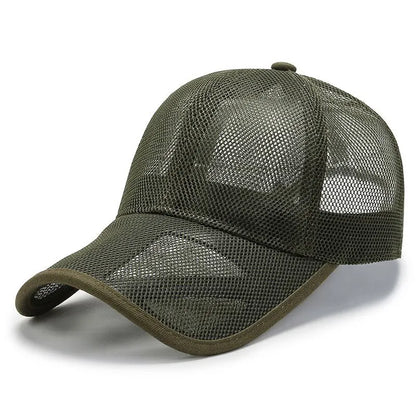 Summer Breathable Mesh Baseball Cap Openwork Brim Outdoor Sports Sun Hat Unisex