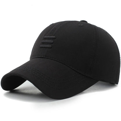 Unisex Three-Line Embroidered Baseball Cap Adjustable Casual Sun Protection Hat