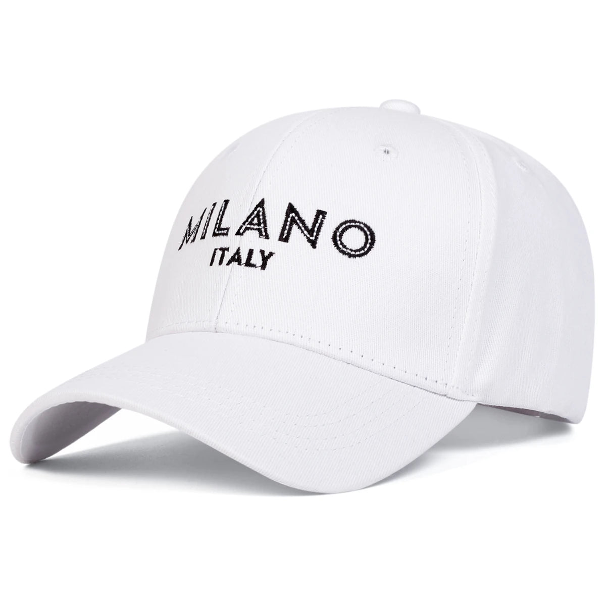 Unisex MILANO Letter Embroidery Baseball Caps Spring Autumn Outdoor Adjustable Casual Hats Sunscreen Hat