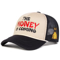 Unisex THE MONEY Letter Embroidery Baseball Net Caps Hip Hop Cap Spring Summer Outdoor Adjustable Casual Hats Sunscreen Hat