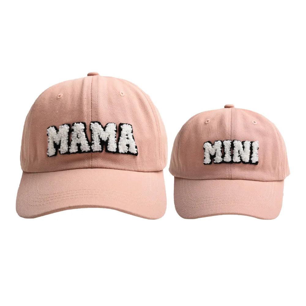 New Cool Mama Mini Women Children Kids Cap Sets Spring Summer Outdoor Lady Female Boy Girls Baseball Cap For Women