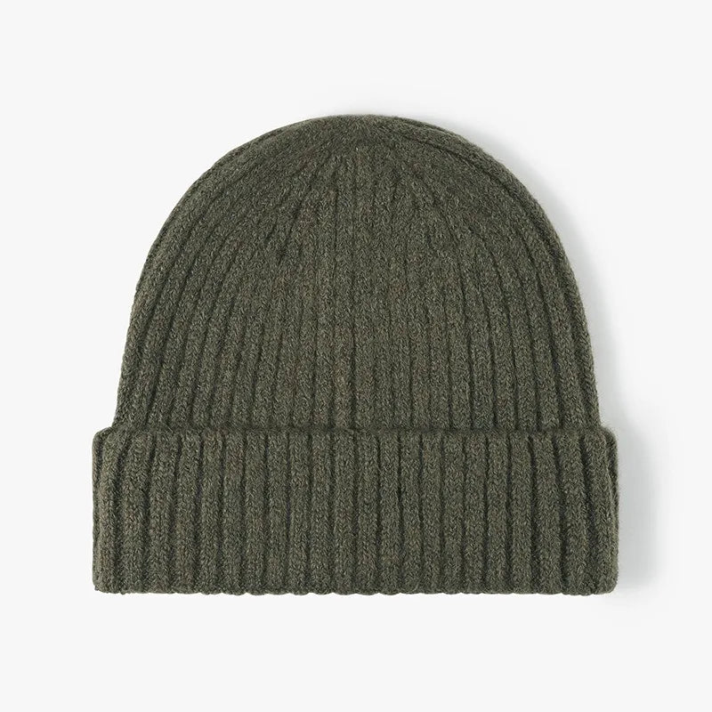 New Cool Women Man Autumn Winter Thick Wool Beanie Hat High Quality Outdoor Earflaps Warm Knitted Beanie Cap Hat For Men Women