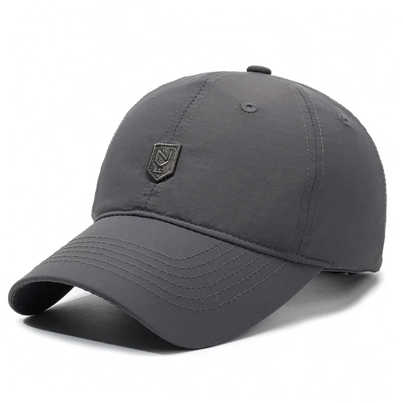 Quick-Dry Baseball Cap - Adjustable, Moisture-Wicking Sun Hat for Outdoor Sports & All Seasons