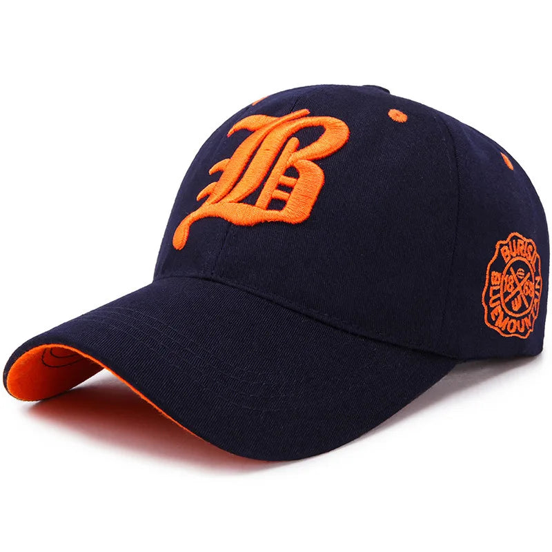 Unisex Cotton Baseball Cap – Embroidered Snapback Hip Hop Dad Hat