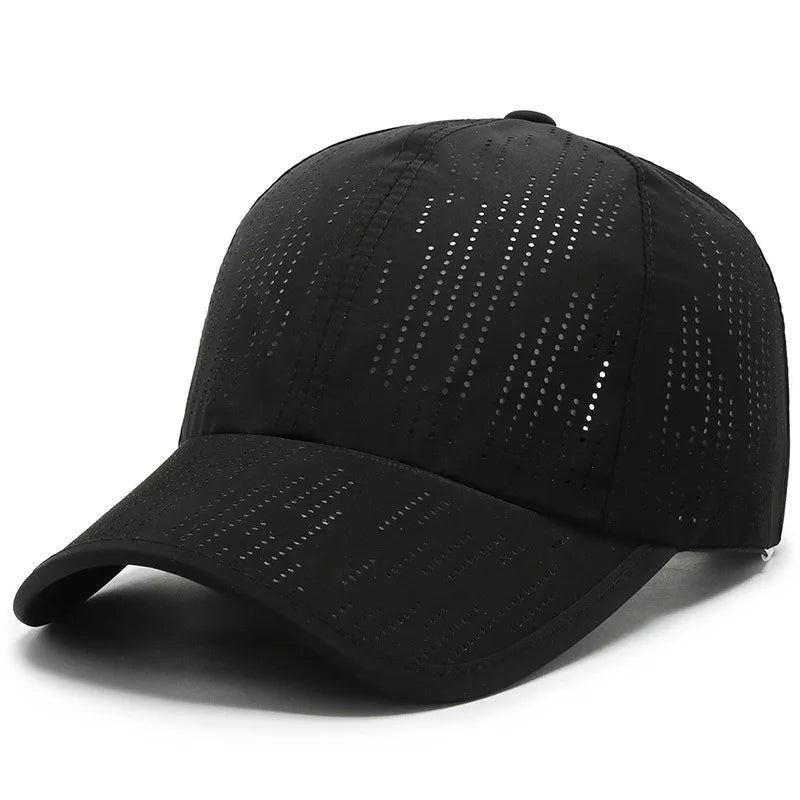 Vibrant Sport Color Block Hat - Men's Outdoor Sports Hat for Camping Hiking - Adjustable Quick-Drying Water-Resistant Hat with