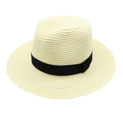 Panama Straw Hat Men Summer Straw Hat Wide-brimmed Outdoor Sun Visor Beach Hat