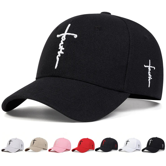 Fashion Faith Embroidery Baseball Cap Men Women Spring Summer sun Hats Cotton Snapback Hat Unisex Hip Hop Trucker Caps Gorras