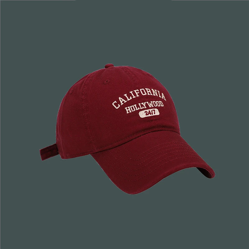 Unisex Retro Letter Embroidery Baseball Cap – Cotton Snapback Sport Visor Streetwear Hip Hop Hat