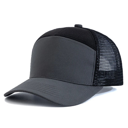Hot Sale Seven-Panel Style Trucker Hat Adjustable Baseball Cap Splicing Colors Blank Hat