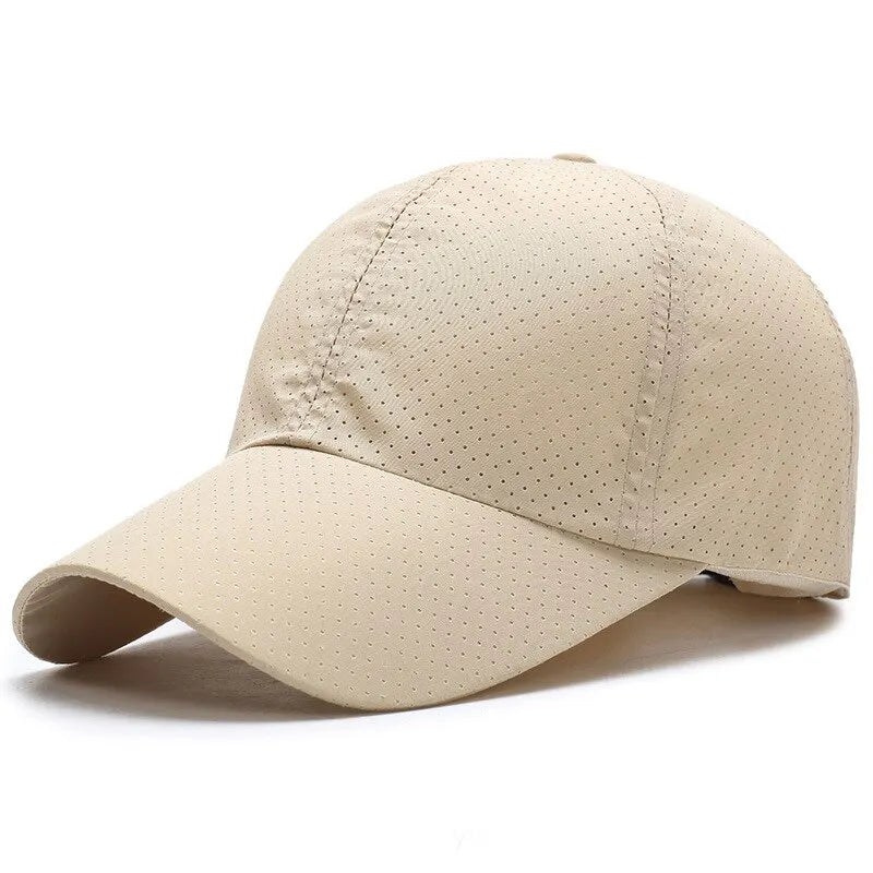 Unisex Mesh Baseball Cap – Breathable Solid Color Sun Hat, Korean Style