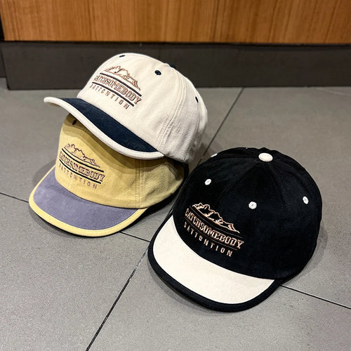 Quick-drying Unisex Retro Baseball Cap with Adjustable Short Brim, Ideal Choice for Gifts