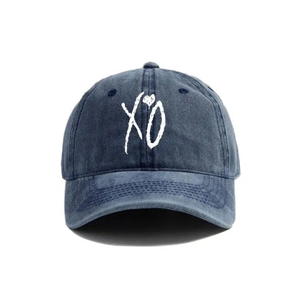 2025  XO The Weeknd Baseball Cap Distressed Hats Cap Men Retro Outdoor Summer Adjustable Dad Hat  Fashion