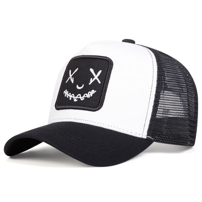 Unisex Personality Embroidery Baseball Net Caps Spring and Summer Outdoor Adjustable Casual Hats Sunscreen Hat Sports Golf Cap