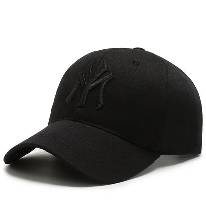 Unisex Embroidered Baseball Cap – 3D Edge Adjustable Casual Sun Hat for Spring & Autumn