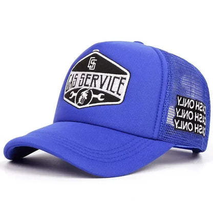 Fashionable Embroidered Baseball Hat Five Star Color blocked Mesh Breathable Summer Duck Tongue Hat Versatile Sunshade Truck Hat