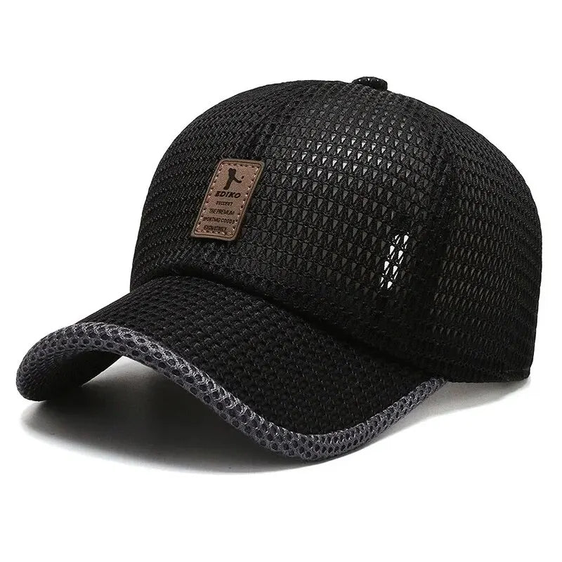 Men’s Korean Mesh Baseball Cap Breathable Casual Outdoor Sunshade Fashion Hat