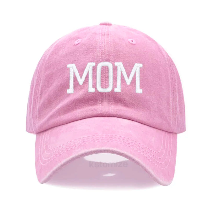 DAD MOM Embroidery Pure Cotton Men's Baseball Cap For Man  Womne's Fashion Sport Golf Caps Sun Hat Dropshipping