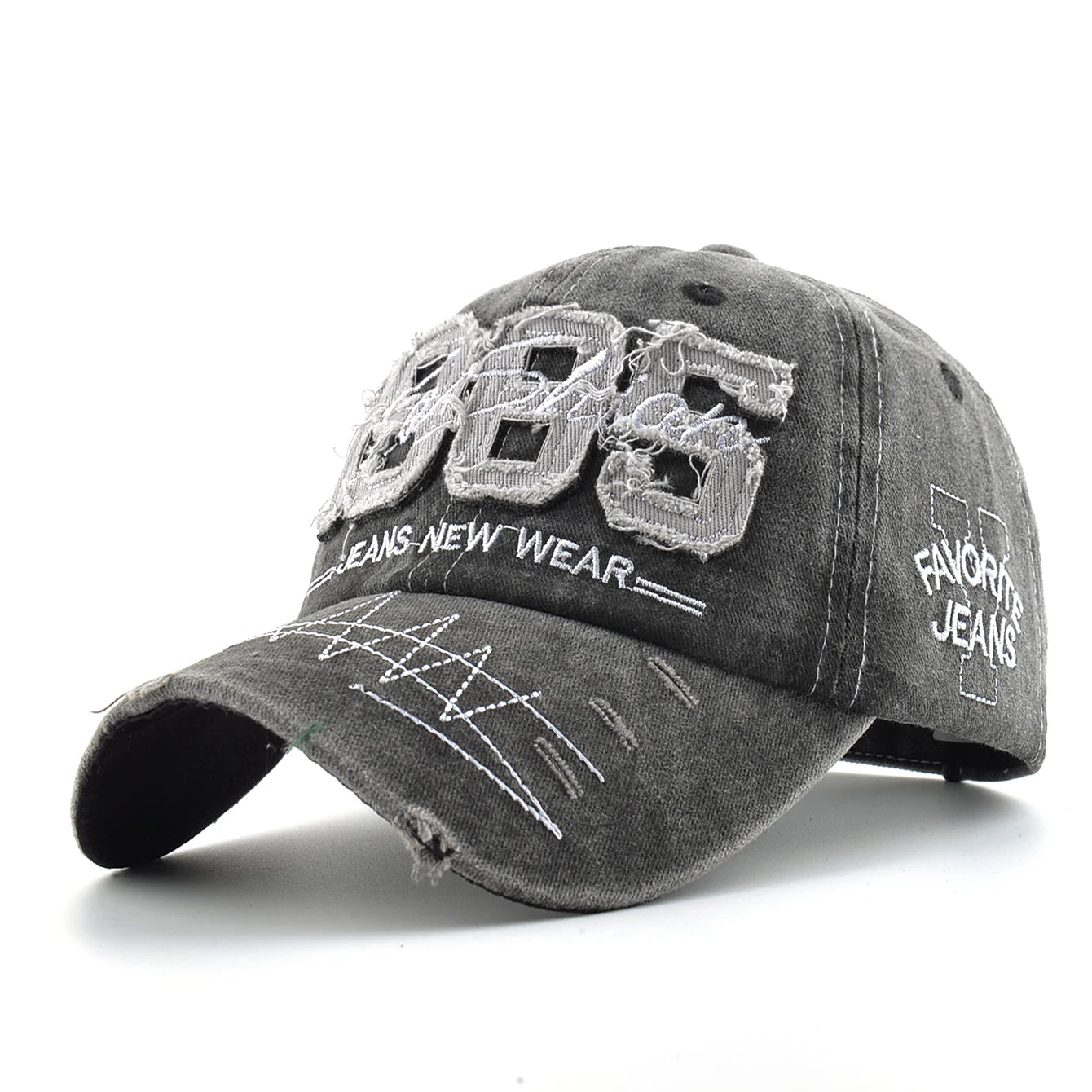 Vintage Dad Hat With Embroidery Letter 1985 Snapback Baseball Cap Men Outdoor Breathable Sport Casual Visor Cap Women Adjustable