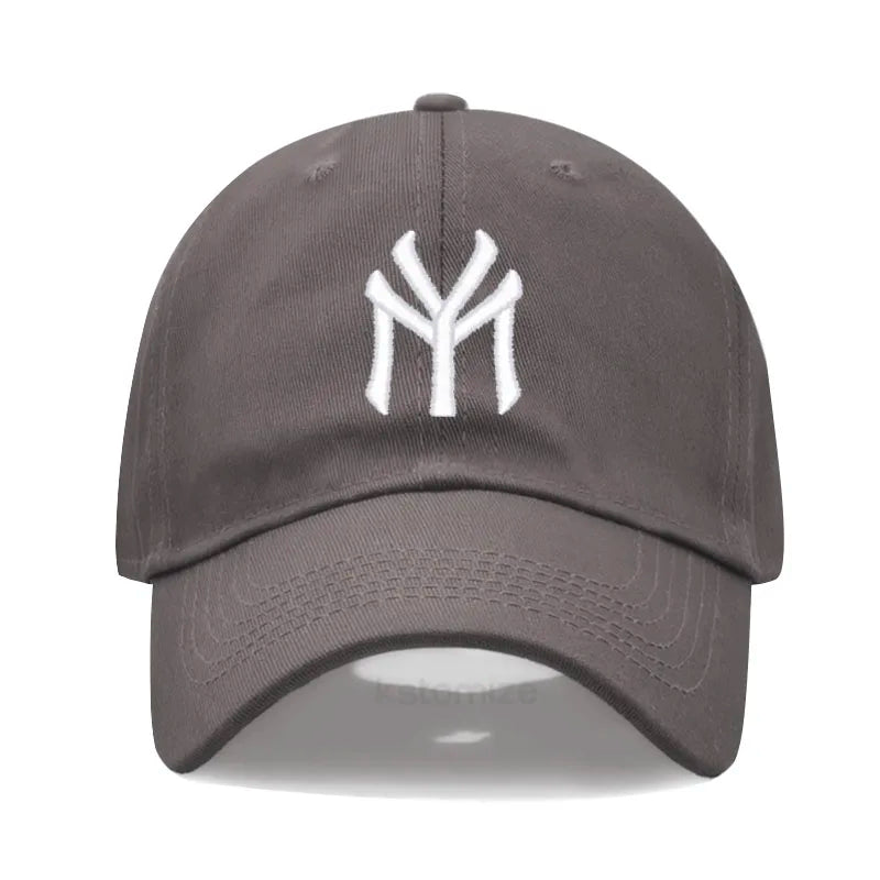 Letter MY Embroidery Baseball Cap Women Men Adjustable Soft Washed Cotton Sports Dad Hat  Spring Summer Protection Sun Hats