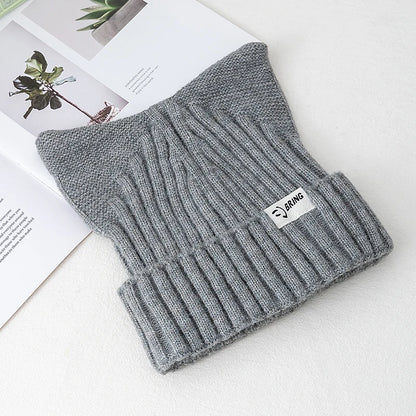 Hot Sale Cute Chic Hat Cat Ear Kpop Style Beanie Hat Sweet Autumn/Winter Hats For Women Street Simple Colors Warm Hats For Girl