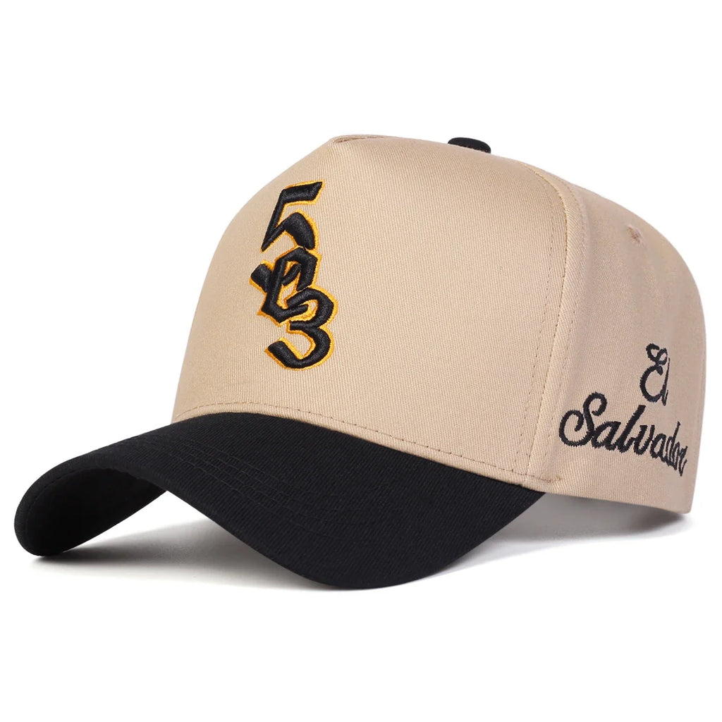 Unisex 503 Salvador Letter Embroidery Baseball Caps Spring and Autumn Outdoor Adjustable Casual Hats Hip Hop Hat Sunscreen Hat