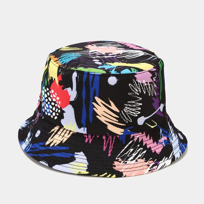 fashion plant printing pattern fisherman hat spring and summer outdoor sun protection fisherman cap unises fishing caps