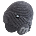 New Unisex Winter Hat Fashion M Letter Beanie Hats For Men & Women Warm Ski Knitted Hat Sports Earflap Cap