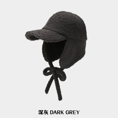 Autumn Winter Hats For Women Men Velvet Ear Protection Baseball Cap Fashion Outdoor Casual Windproof With Ear Flaps Riding