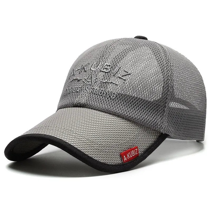 Unisex Mesh Baseball Cap – Embroidered Summer Sun Hat, Breathable Visor