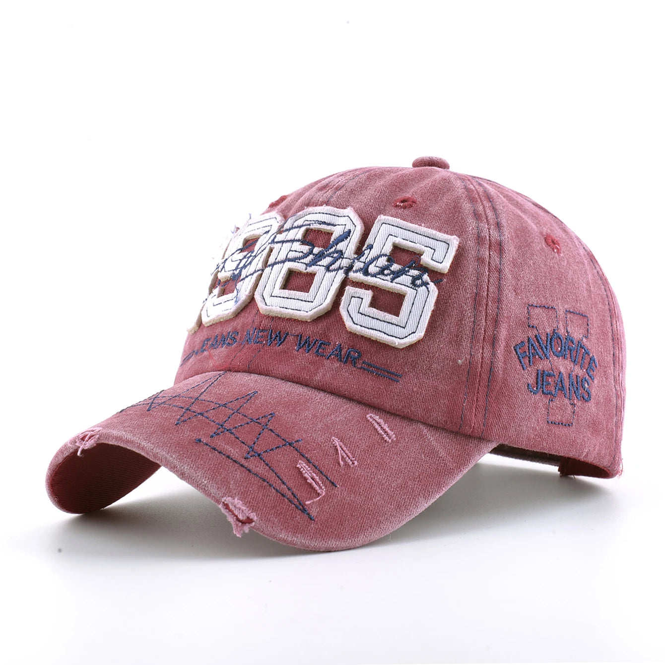 Vintage Dad Hat With Embroidery Letter 1985 Snapback Baseball Cap Men Outdoor Breathable Sport Casual Visor Cap Women Adjustable