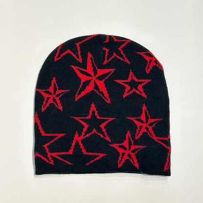 Fashion Printed Knitted Hat Women Men Couple Warm Y2K Beanies Bonnet Wool Skullies Hoods Lady Accessories Hip hop Gorra