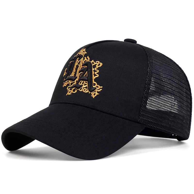 Unisex Letter Embroidery Baseball Net Caps Spring and Summer Outdoor Adjustable Casual Hats Sunscreen Hat