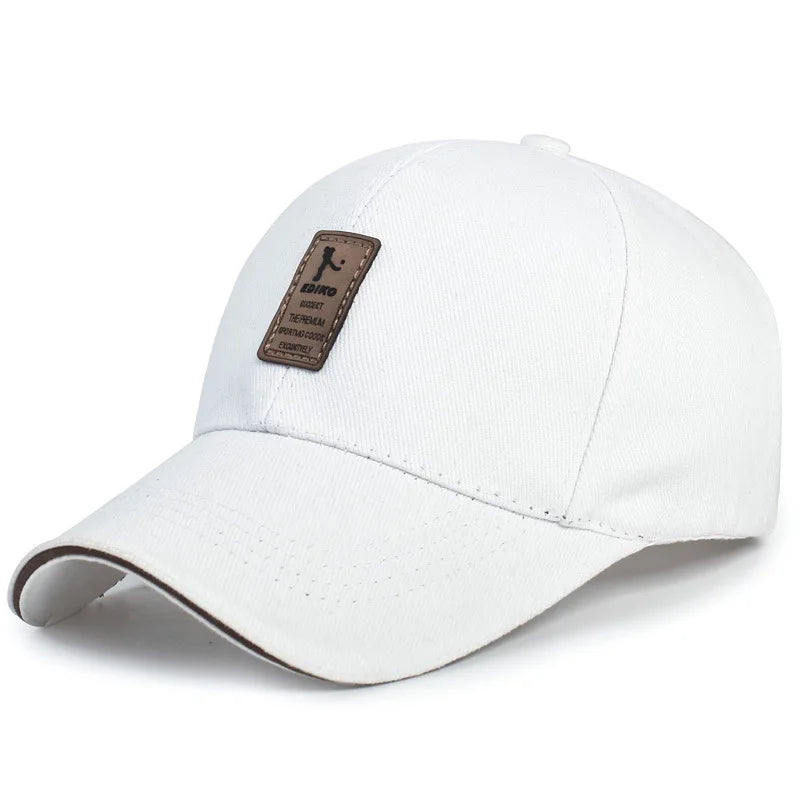 Structured Baseball Caps for Women Men Solid Snapback Label Stick Sunhat Outdoor Breathable Hip Hop Baseball Hat Trucker Dad Cap