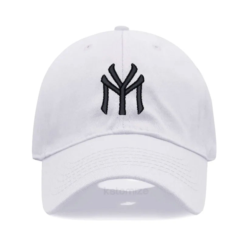 Letter MY Embroidery Baseball Cap Women Men Adjustable Soft Washed Cotton Sports Dad Hat  Spring Summer Protection Sun Hats