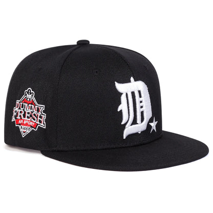 Unisex D Letter Side DUMMY FRESH Embroidery Hip-hop Hats Spring Autumn Outdoor Adjustable Casual Baseball Caps Sunscreen Hat Cap