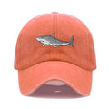 Animal Shark Embroidered Baseball Cap for Women Men Fashion Adjustable Washed Cotton Dad Hat Unisex Classic Golf Caps