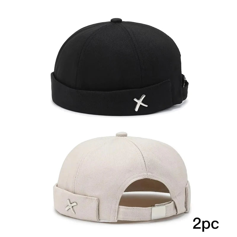 Unisex Korean Street Beanie Hat Casual Round Sailor Cap